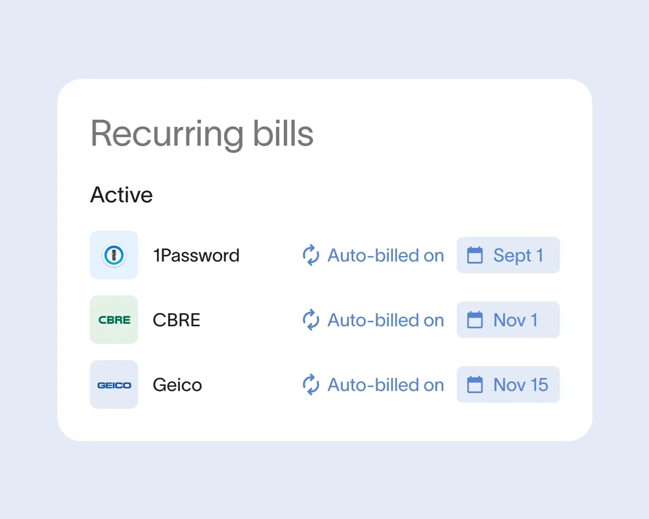 Batch and recurring payments, built in.