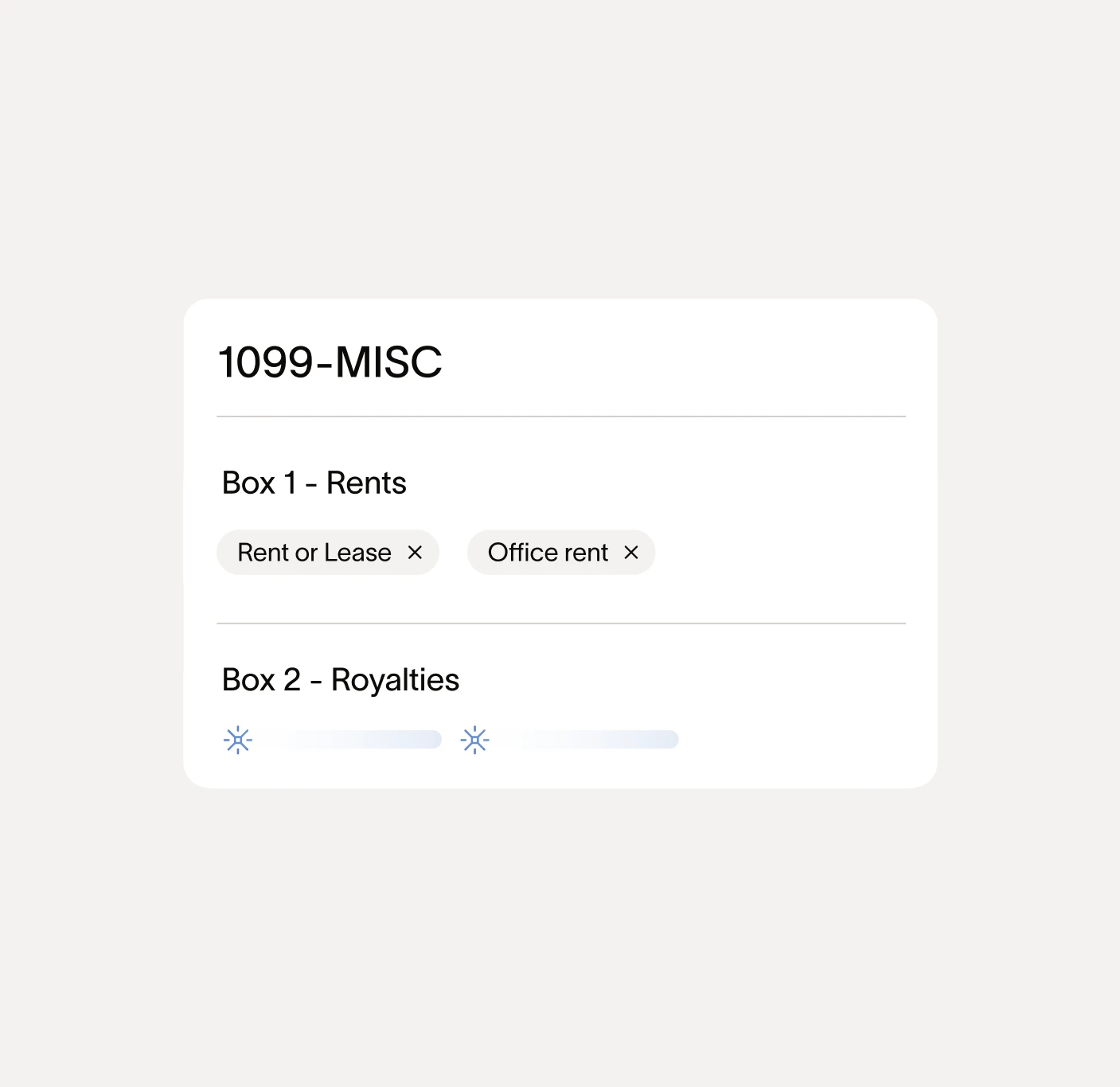 1099 MISC form auto-filled