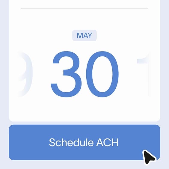 abstract graphic of calendar and a schedule button